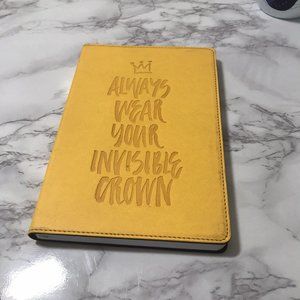 Plan Ahead Journal Teal Faux Leather + Ribbon Marker 160pgs Lined 5.5x8in